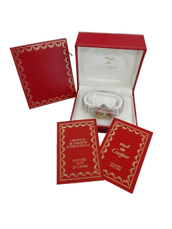 Cartier Watch Santos Galbe SM Quartz Stainless Steel Gold YG Combination main image 7